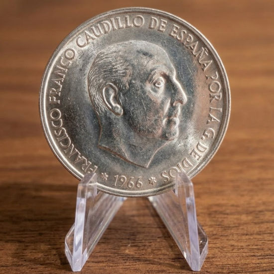 Moneda 100 pesetas Franco 1966 (19-68) – Plata