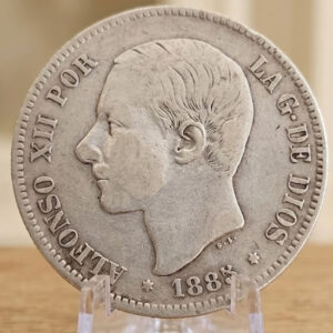 Moneda Alfonso XII – 5 Pesetas 1885 (Plata) – España