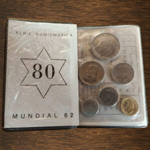 Cartera Oficial FNMT 1980 - Serie Numismática Conmemorativa Mundial de Fútbol España 82