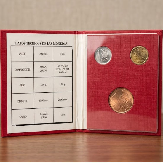 Cartera Oficial E-87 • III Exposición Nacional de Numismática (1987) FNMT - Imagen 3